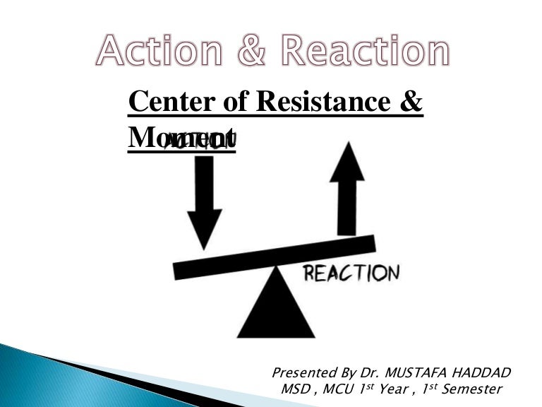 Action & Reaction Center of Resistance & Moment