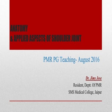 applied aspects of shoulder joint