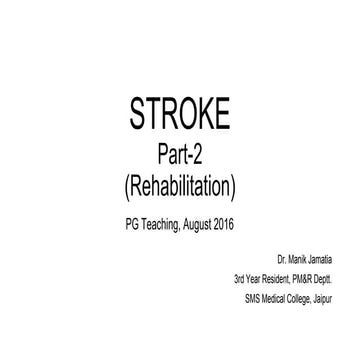 stroke rehabilitation