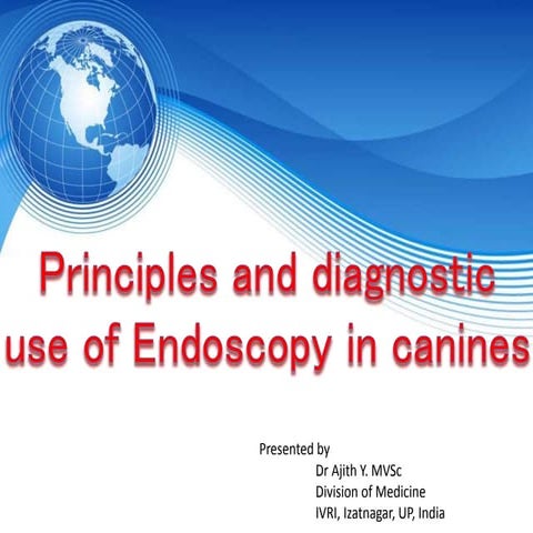 Principles and diagnostic use of Endoscopy in canines