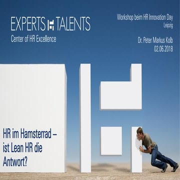 HR Innovation Day 2018 Dr. Peter Kolb Lean HR