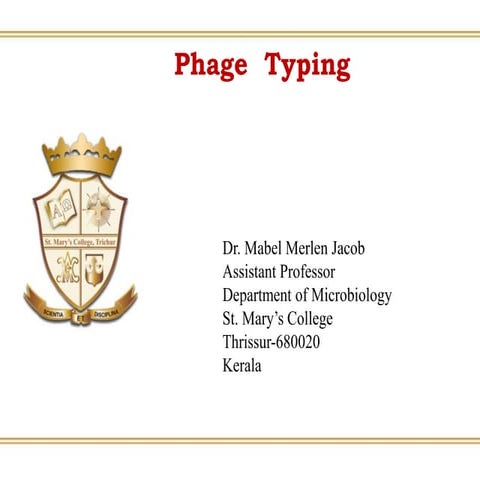 Microbiology-Phage  Typing
