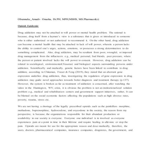 Drug addiction in adolescents | PPTX