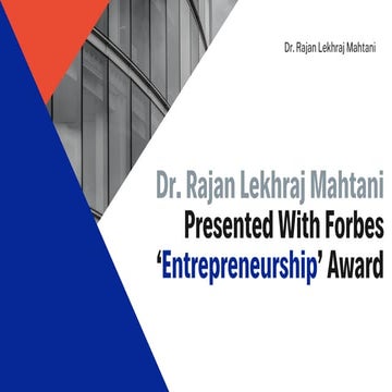 Dr. Rajan Mahtani is an inspiration for Zambia | PPTX