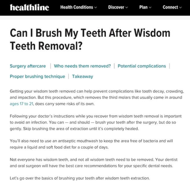 Can I Brush My Teeth After Wisdom Teeth Removal? PPT