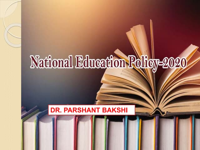 National Education Policy in india 2020 | PPTX