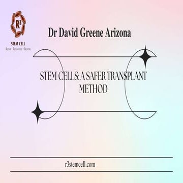 Stem Cell Therapy For Diabetes | Dr. David Greene Arizona | PPTX