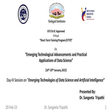 Dr. Sangeeta PPT fro STTP 18 Jan.pptx