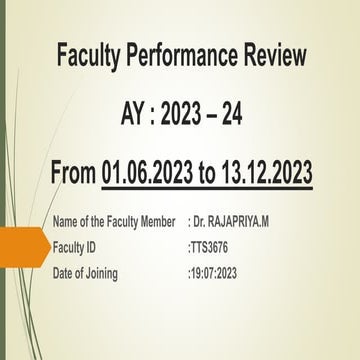 Department Review Template for Engineering Institutions | PPTX