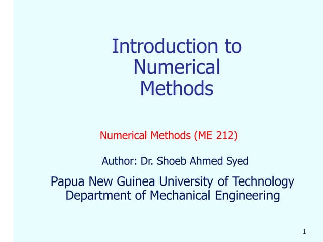 Dr.Shoeb_ME212_Lec-2-NUMERICAL METHODS_g