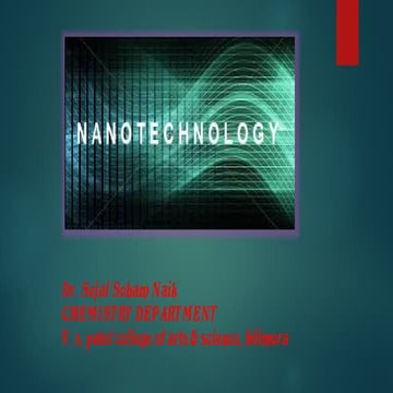 Application of Nano chemistry | PPTX
