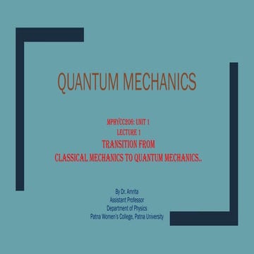 Transition from Classical Mechanics to Quantum Mechanics.pdf