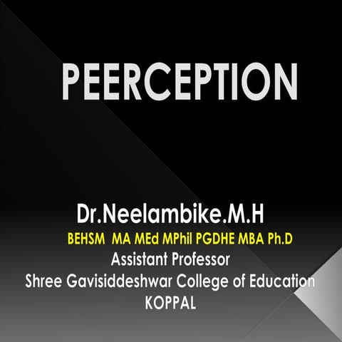 Dr.Neelambike.M.H. Assistant professor,Shri Gavisiddeshwar College of Educati...