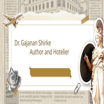 Dr. Gajanan Shirke_ Author and Hotelier Personal Profile.pptx