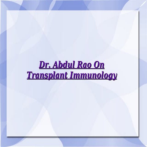 About Dr. Abdul Rao | PPT