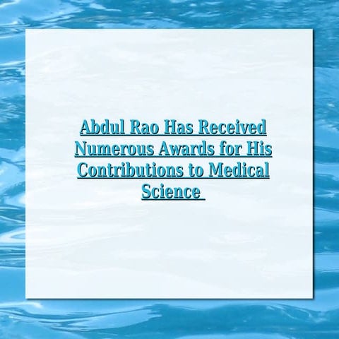 Dr. Abdul Rao USF | PPT