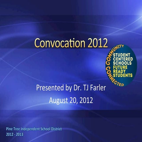Dr. Farler Slideshow 2012 Convocation