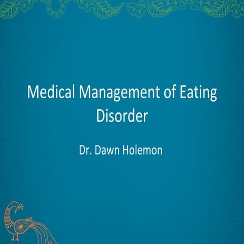 Dr. holemon- Medical Management of ED
