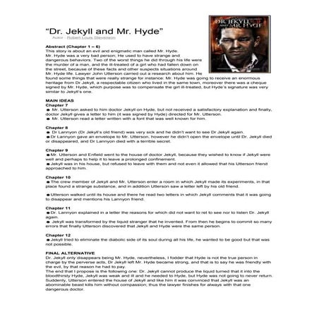 Dr Jekyll And Mr Hyde Doc