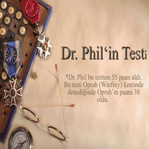 Dr. Phil den Kendi Kendinizin Davranislarini Tespit Etme Testi