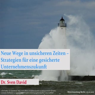 Strategien für eine gesicherte Unte...