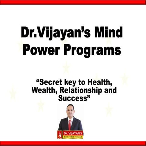 Dr.vijayan's Mind Power Program