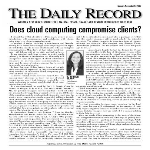 Does Cloud Computing Compromise Clients?