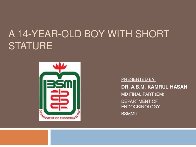 a 14 year old boy with short stature 4 year old shoe size