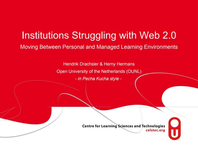 Institutions Struggeling with Web2.0