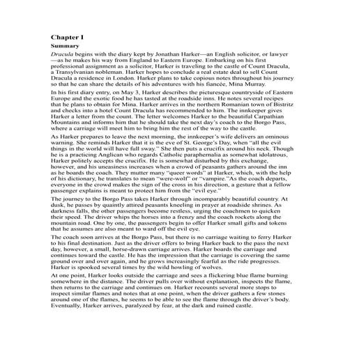 Dracula sparknotes
