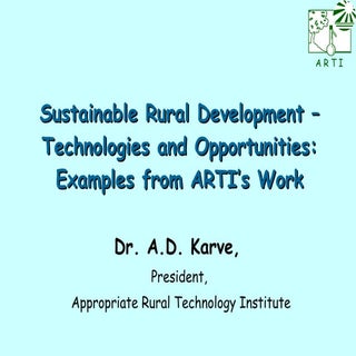 Sustainable Rural Development - Tec...