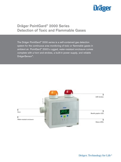 Drager PointGard 2000 Series Gas Detection System
