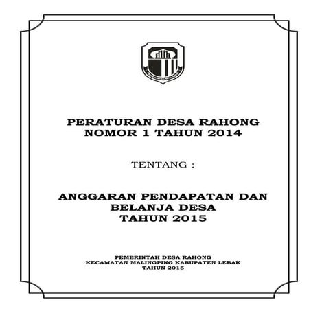 Perencanaan Pembangunan Desa | PPTX