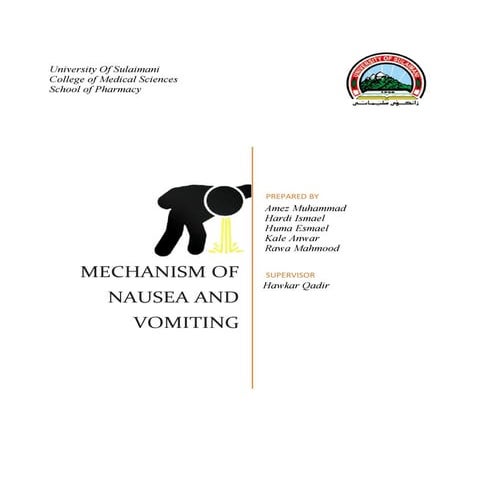 Mechanism of Nausea and Vomiting