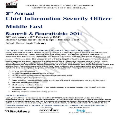 3rd Annual CISO Round Table