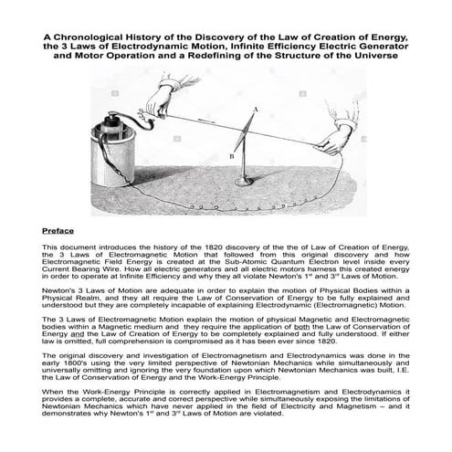 DRAFT 2 A Chronological History of the Discovery of the Law of Creation of En...