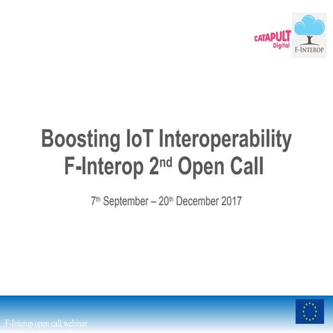IoT Guildford Meetup#27: EU H2020 F-Interop project open call