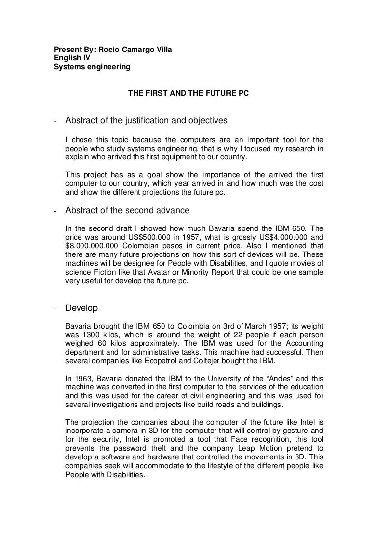 Draft final presentation