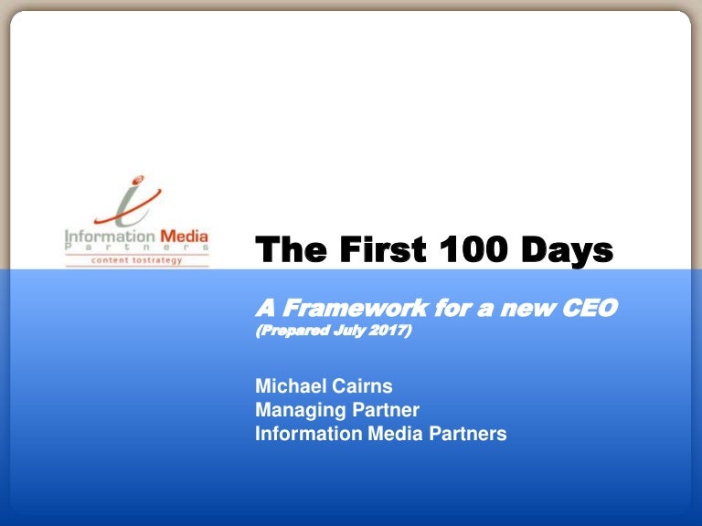 the-first-100-days-a-planning-framework-for-the-ceo