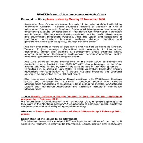 Draft inforum 2011_paper_submission_-__ana_govan_notes from m hoy