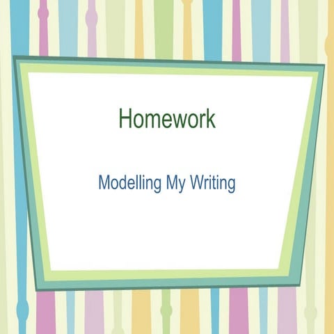 Drafting an Exposition