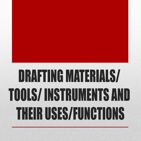 Mechanical drafting materials with assessment  (e-quiz) for Grade 7 students