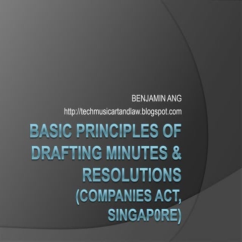 Note and format on circular resolution under the companies act 2013 | DOC
