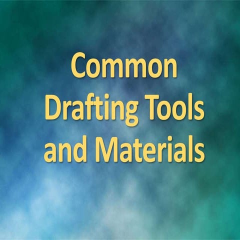 drafting tools & their uses in architecture educationpdf