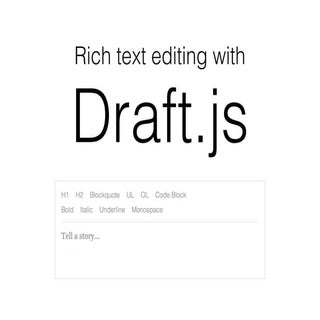Rich text editing with Draft.js