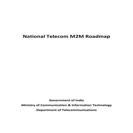 Draft national telecom m2 m roadmap