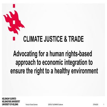 Integrating Climate Justice into African Trade Policy: A Human Rights ...