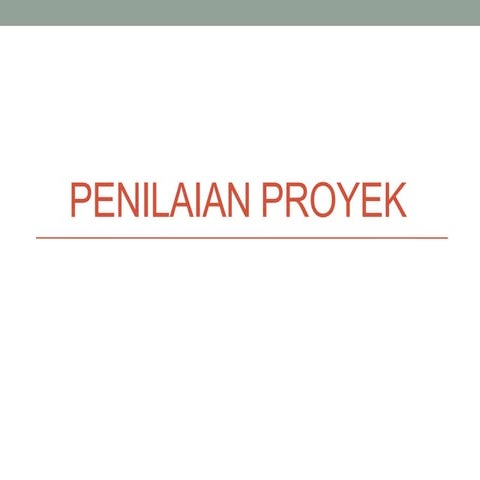 Penilaian Proyek