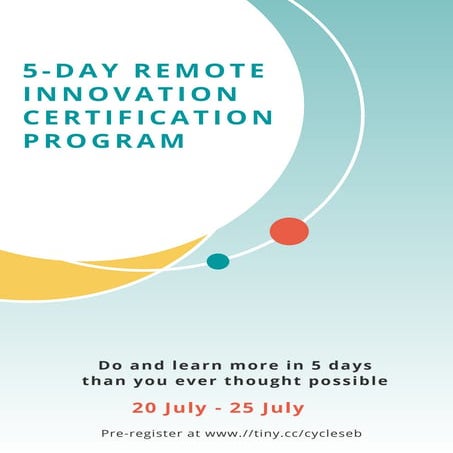 5-Day Remote Innovation Certification Program 