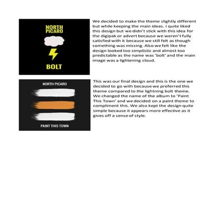 Digipak and Advert Drafts